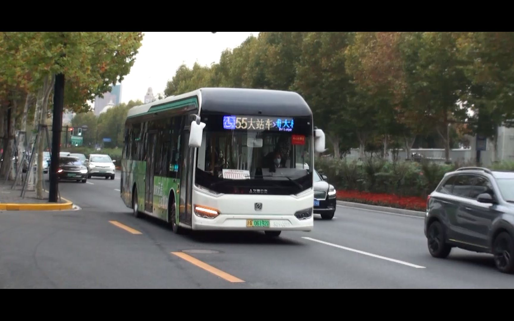 上海公交 巴士一公司 55路大站车 s2y-0211