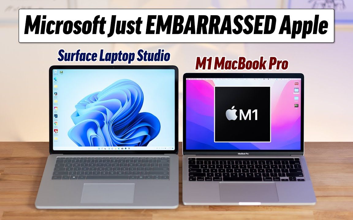 【笔记本测评】微软surface laptop studio vs m1 macbook pro 对比