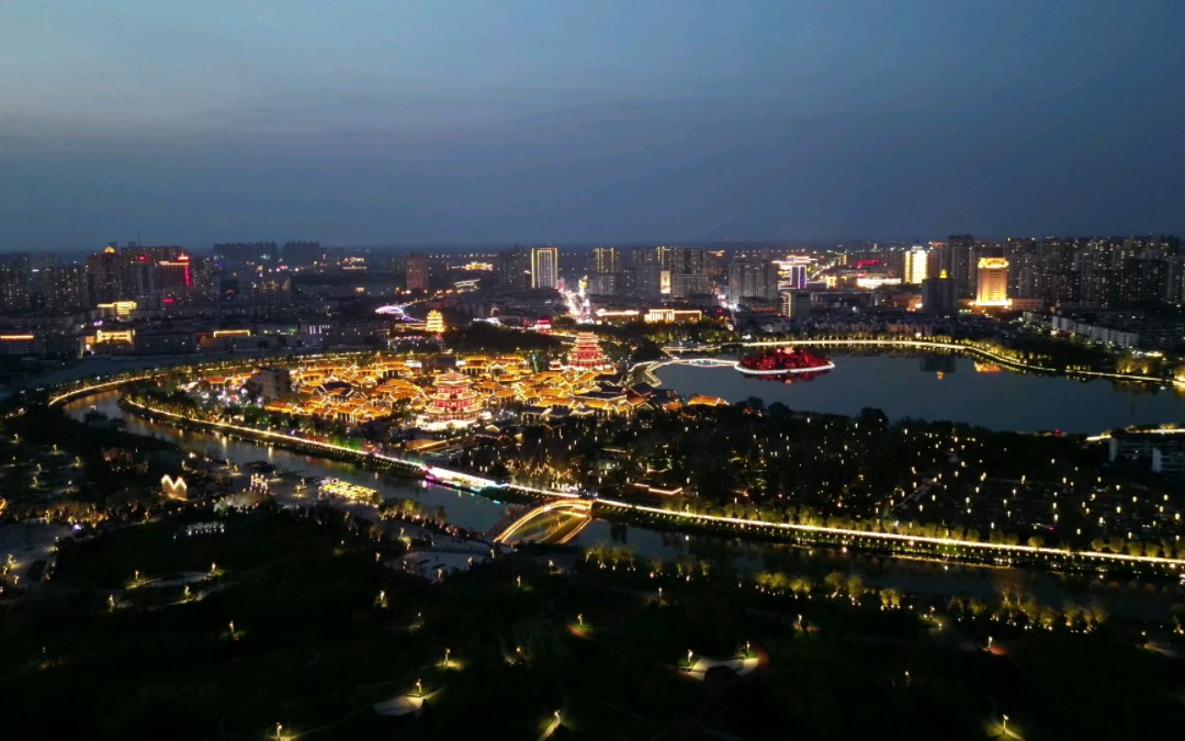 沧州大运河夜景图片