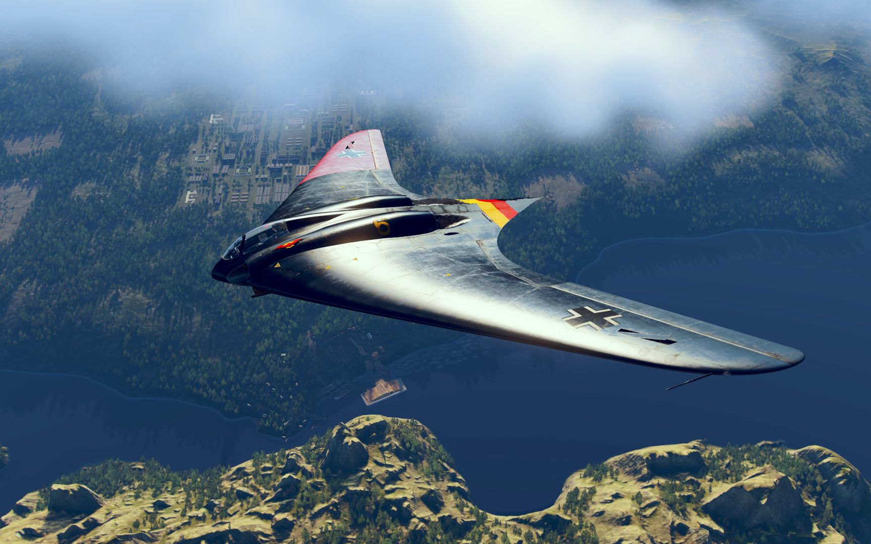 战机世界2.1美服娱乐:喷气回力标ho229_哔哩哔哩bilibili