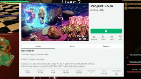 Project JoJo - Roblox