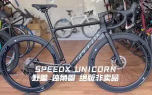 Download Video: 绝版非卖品？野兽独角兽 SpeedX Unicorn｜碟刹公路车 105油碟 碳轮 一体把 ｜帮深藏不露的好大哥组车