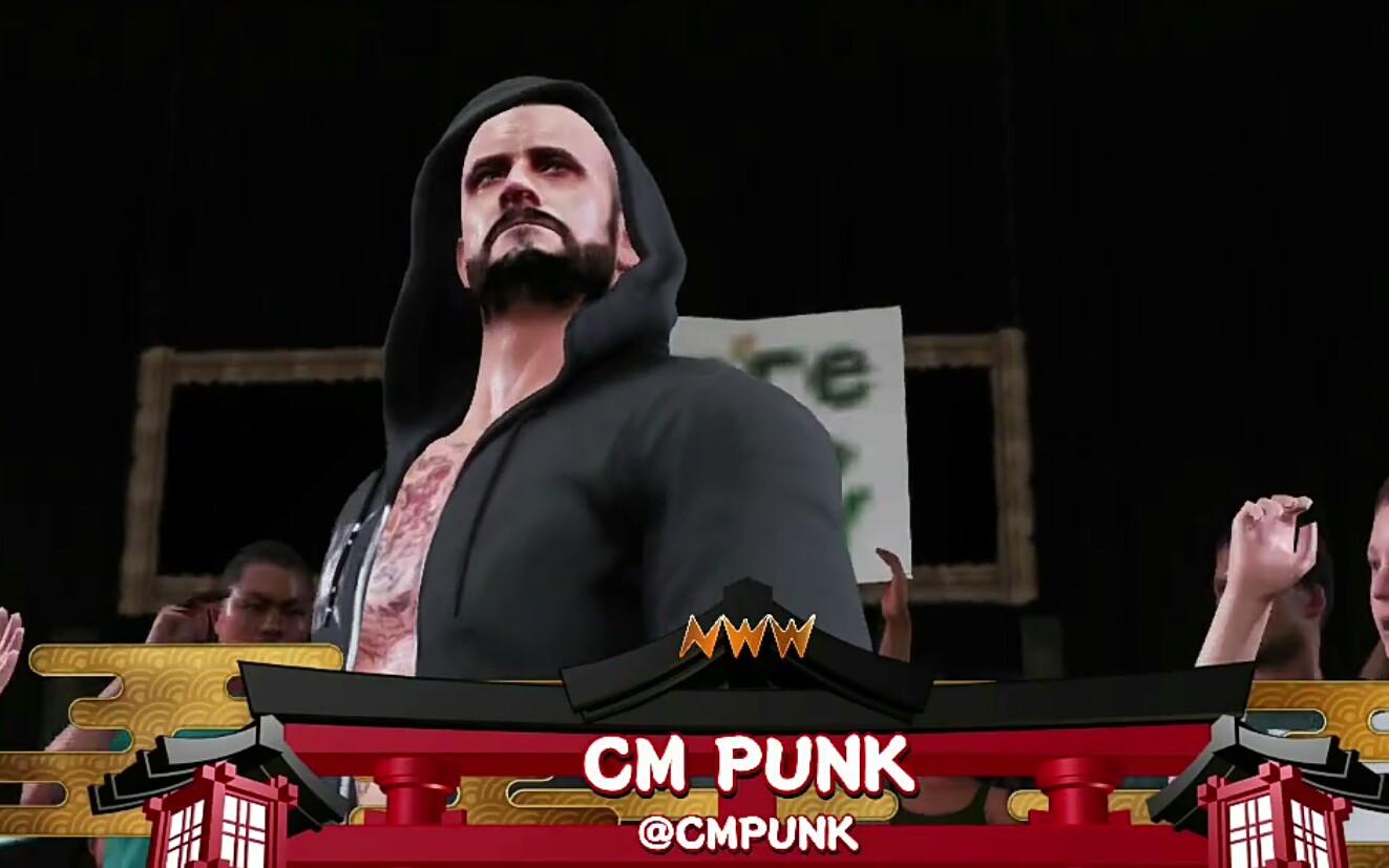 【wwe2k18】cmpunk,岡田和睦,內藤哲也,evil四重威脅淘汰賽