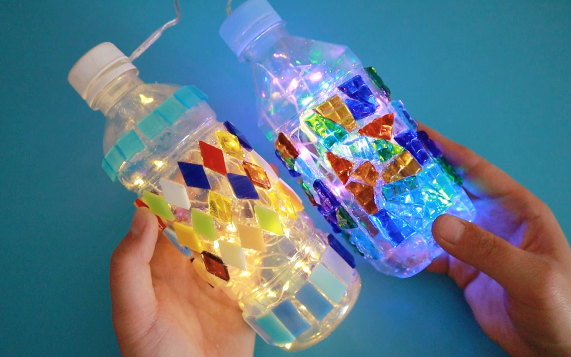 废物利用矿泉水瓶改造小夜灯
