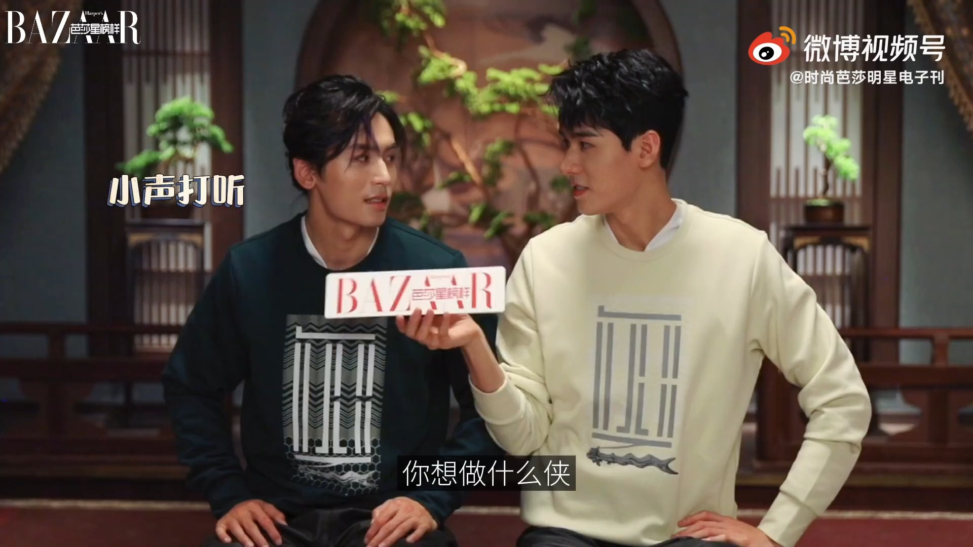 《芭莎星榜样》张哲瀚&龚俊采访 part2