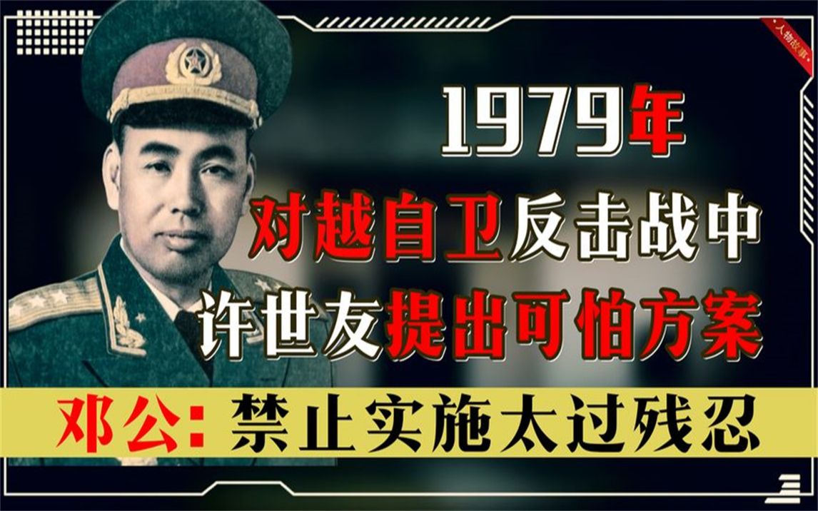 1979年对越反击战,许世友在作战方案中下狠手,军委听后果断拒绝哔哩哔哩bilibili