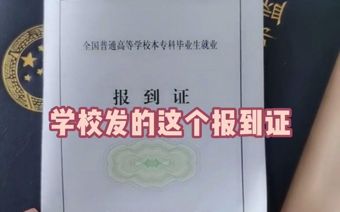 记住!学校发的这个报到证千万别丢了!哔哩哔哩bilibili