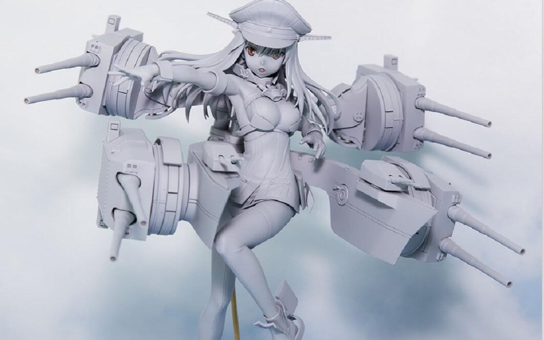 【舰娘3d制作过程】gsc 舰これ 俾斯麦_哔哩哔哩 (゜-゜)つロ 干杯