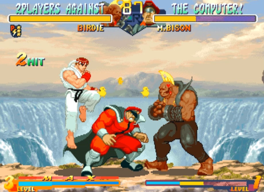 街机 少年街霸Ⅱ alpha(亚洲版960826,凤凰版)(格斗对打)(锁血无敌版)