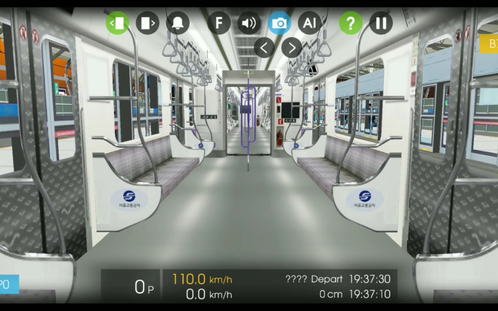 【hmmsim2】seoul metro line 1 the whole line(route 7)