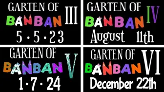 Tải video: Garten of Banban 1 2 3 4 5 6 - All Release Date Announcement