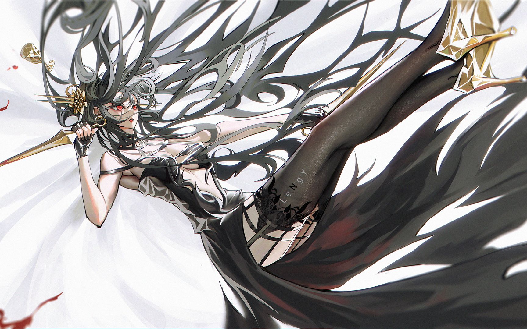 绘画过程少妇约尔