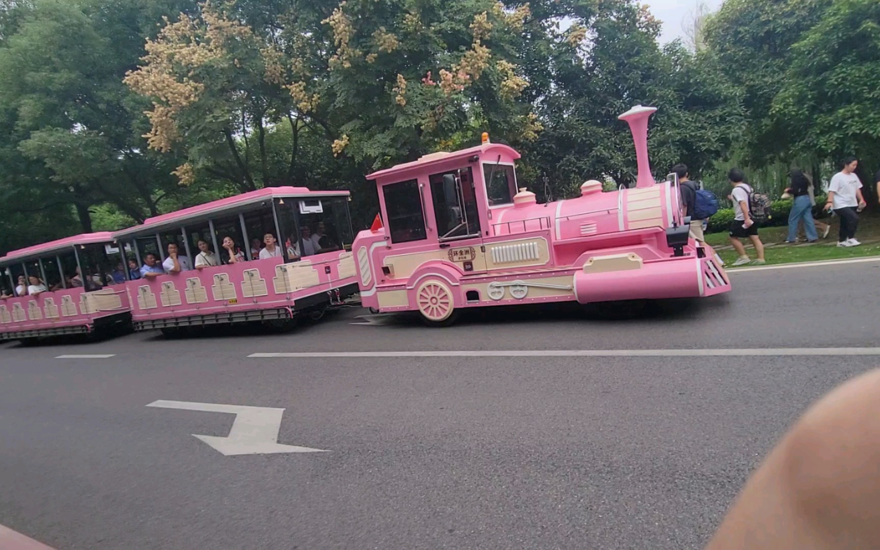 分享一波橘子洲头的小火车