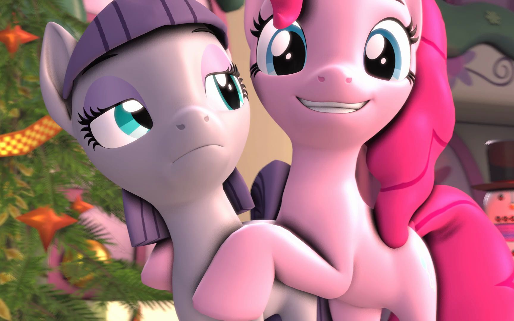 【mlp】【sfm】萍琪派姐妹正常下雪的一天_哔哩哔哩_bilibili