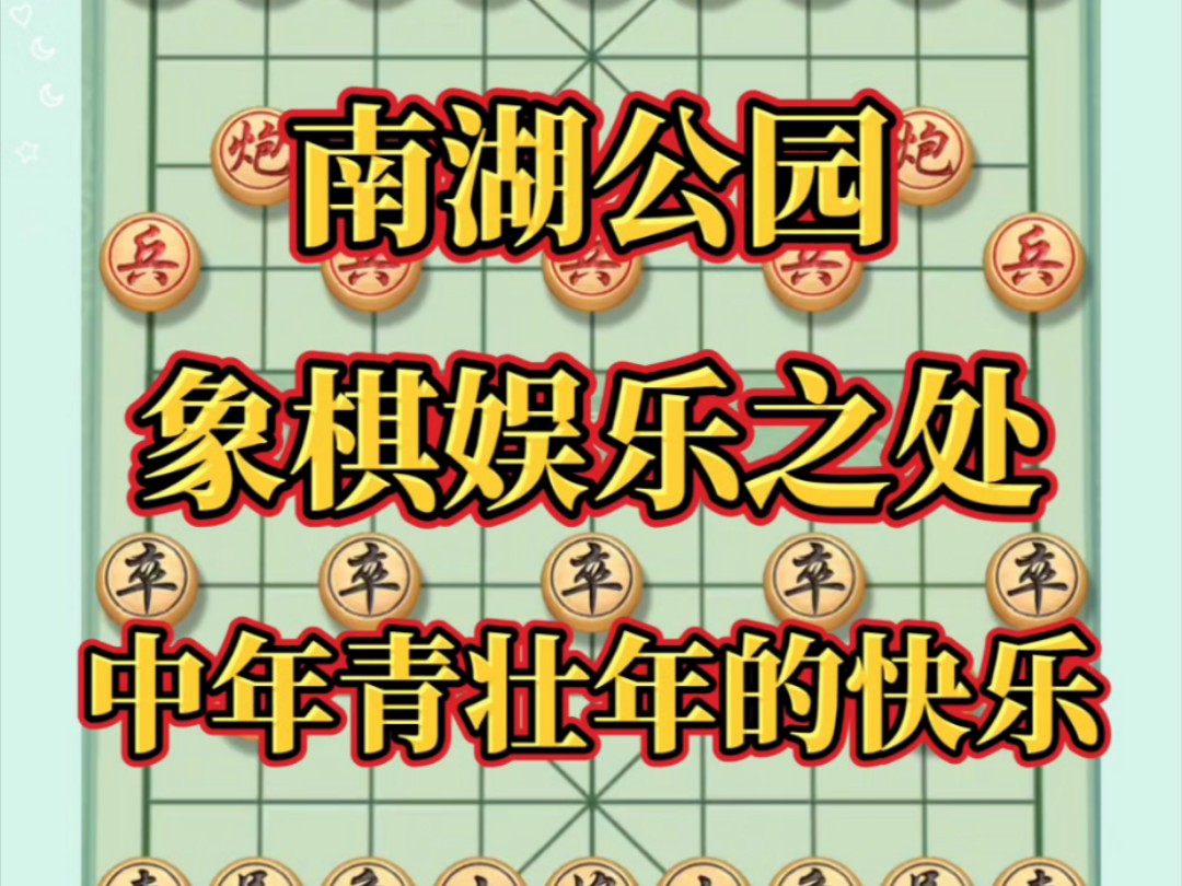 南湖公园,象棋娱乐之处,中年青壮年的快乐#喜欢象棋关注我 #中国象棋开局技巧 #象棋思路与技巧 #象棋布局桌游棋牌热门视频