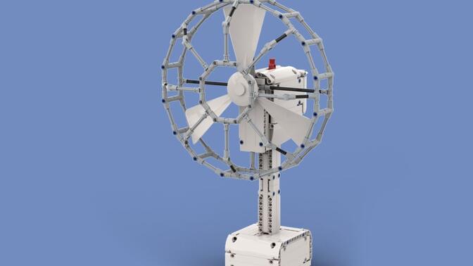 夏日送清凉 — 乐高摇头风扇(a-8198-p)