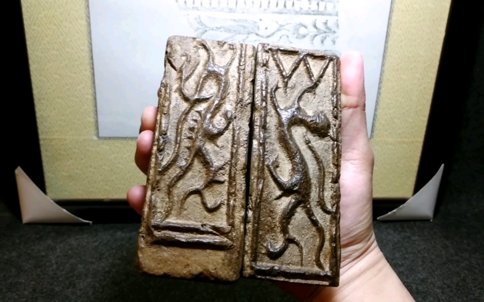 汉砖中的经典纹饰,龙虎