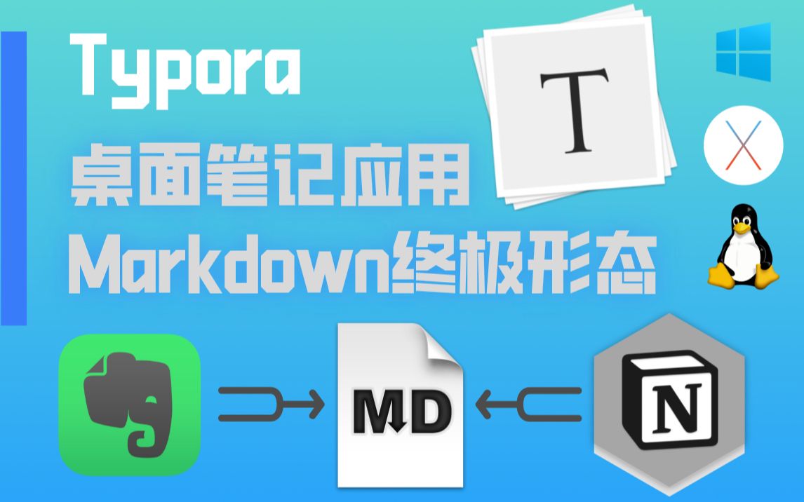 Typora 桌面端笔记应用终极形态 世界上最漂亮的博客写作app 颠覆写作体验的免费极致简洁Markdown编辑器哔哩哔哩bilibili