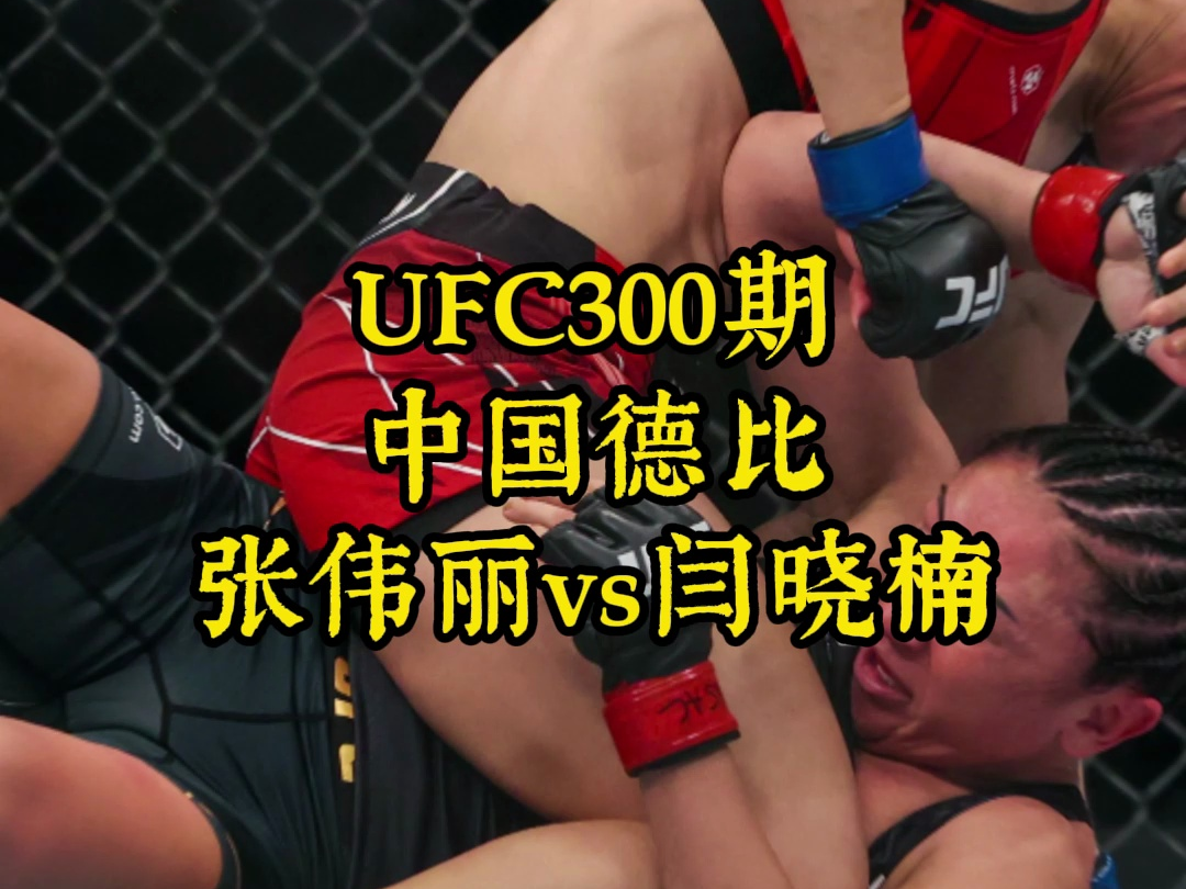 UFC300草量级冠军战高清直播:张伟丽vs闫晓楠~免费中文视频哔哩哔哩bilibili