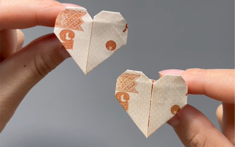 简单的爱心戒指折纸快来试试吧