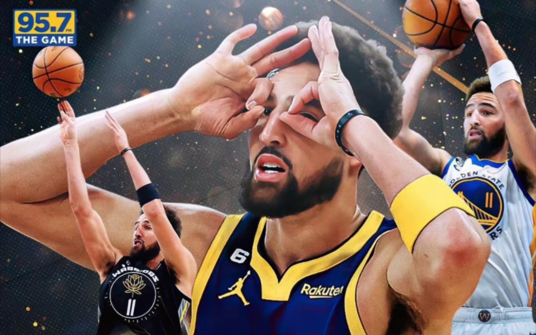 【汤普森】克莱全场32分,佛光再普照投中7记三分,关键先生!