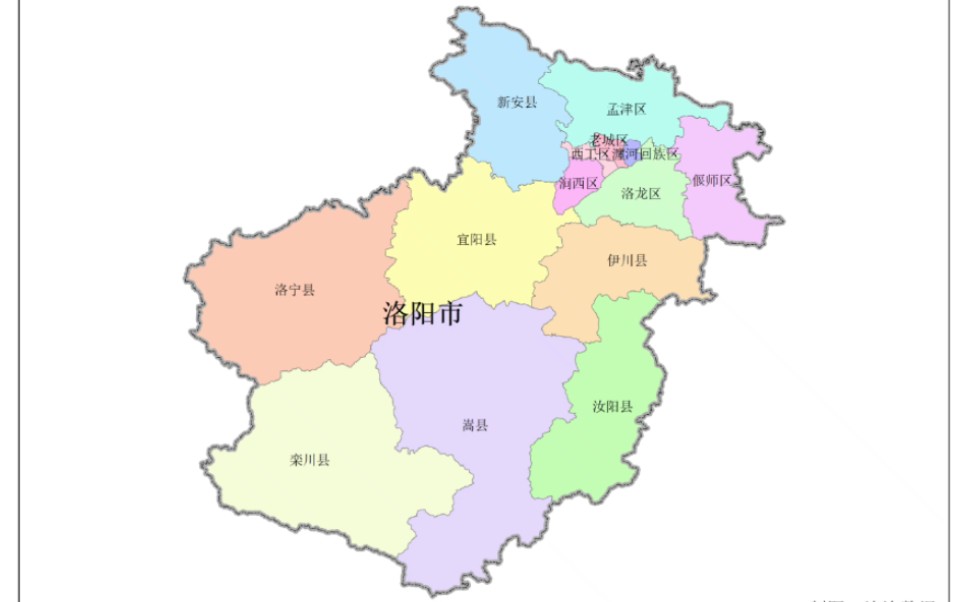 洛阳各县地图图片