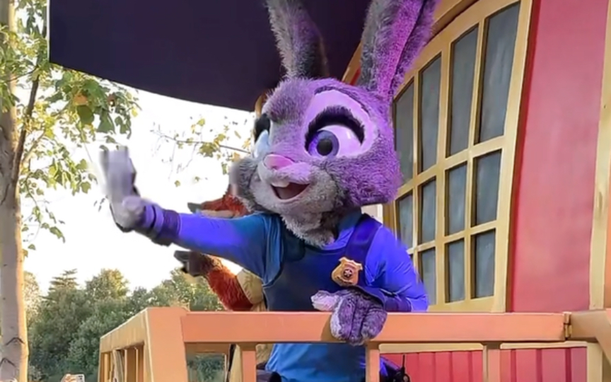 上海迪士尼 | 朱迪老师 躲猫猫 敬礼