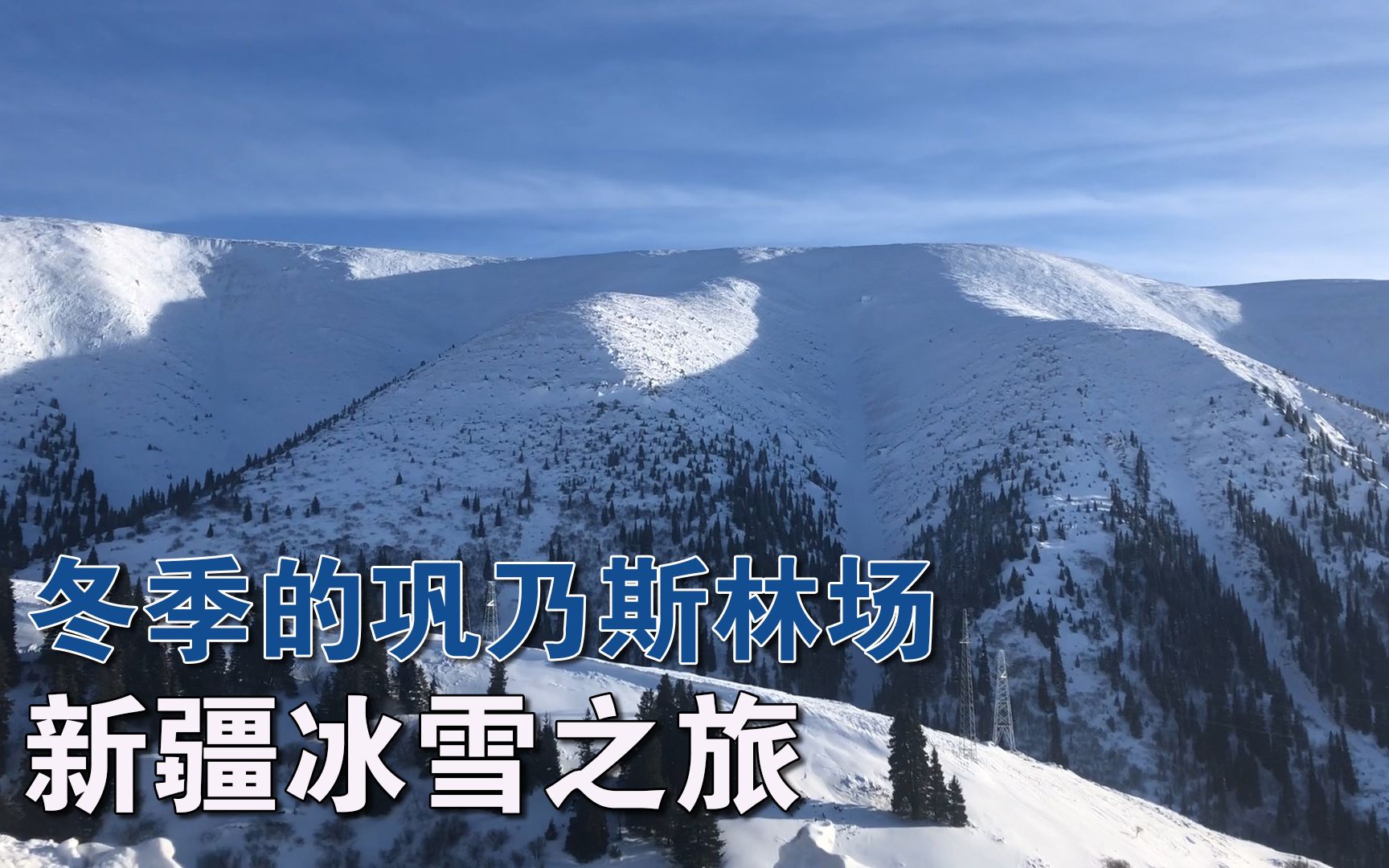 新疆冬季的巩乃斯林场 夏天人很多 冬天这么美的雪景为什么没人来哔哩哔哩bilibili