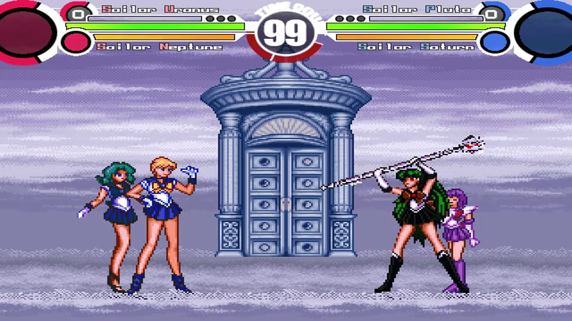 【mugen】美少女战士:水手天王星es 水手海王星es vs 水手冥王星es