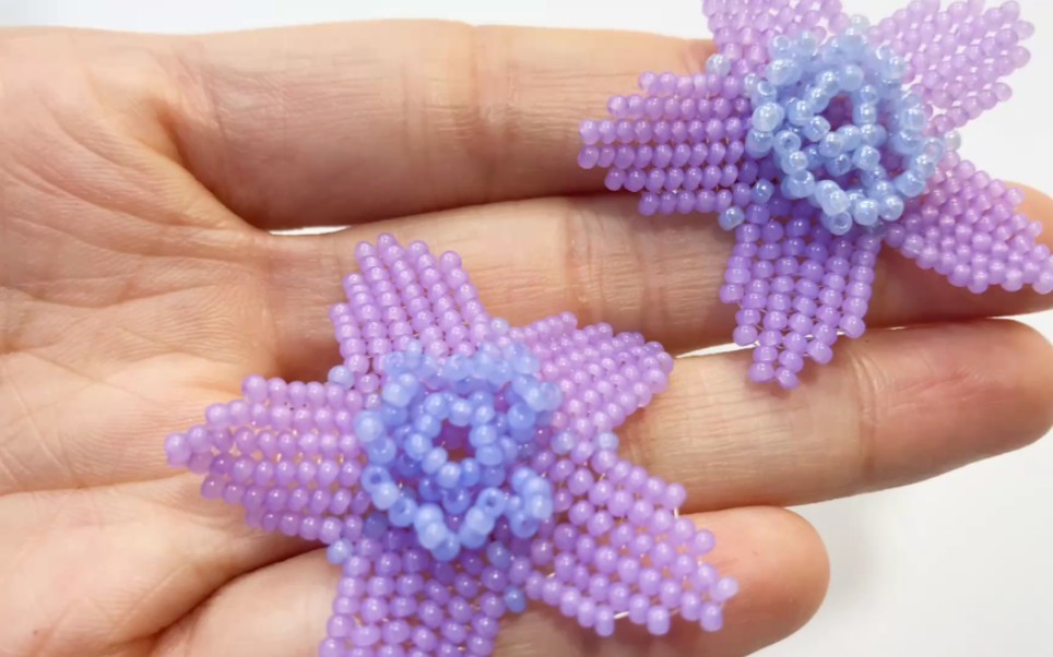 串珠花教程手工花辑珠手工教程零基础手工花花教程