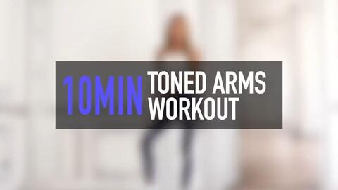 10 MIN TONED ARMS quick intense at home with water bottles I