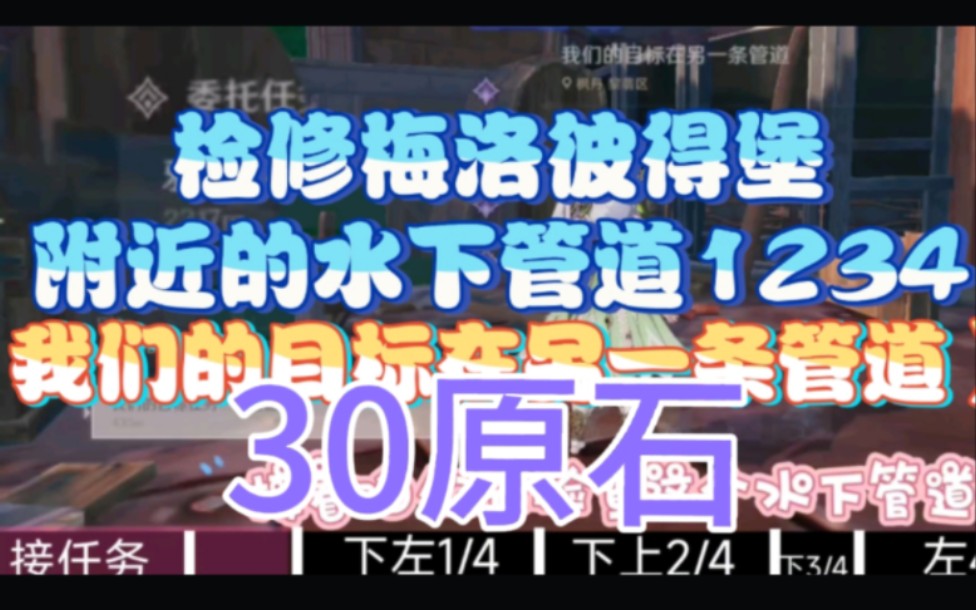 [图]30原石【检修梅洛彼得堡附近的水下管道1234】【我们的目标在另一条管道】