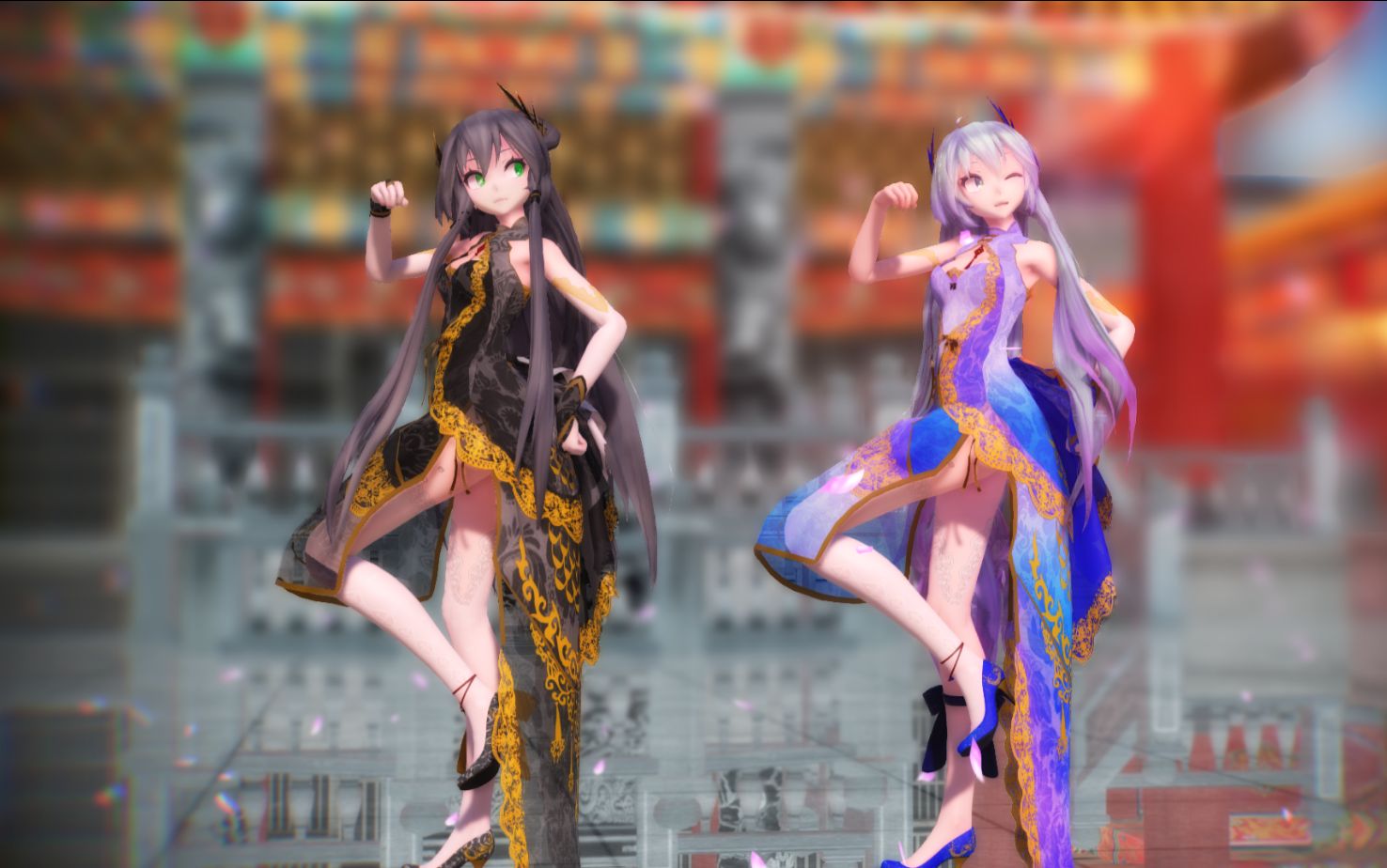 初音洛天依新旗袍千年食譜頌中國風唯美向mmd