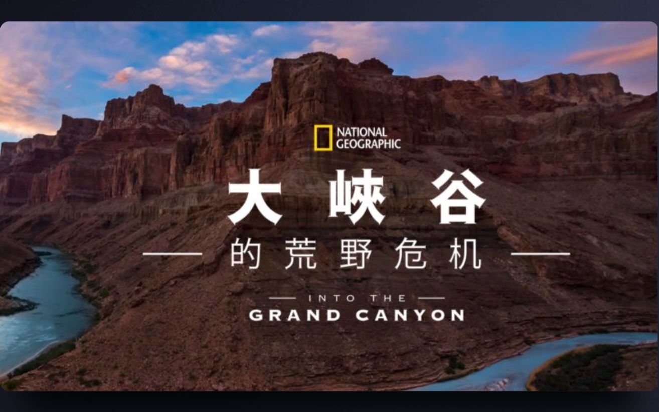 [国家地理频道] 大峡谷的荒野危机 1080P中英文双语字幕 Into The Grand Canyon哔哩哔哩bilibili