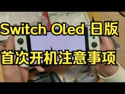 Download Video: Switch Oled 日版，首次开机注意事项