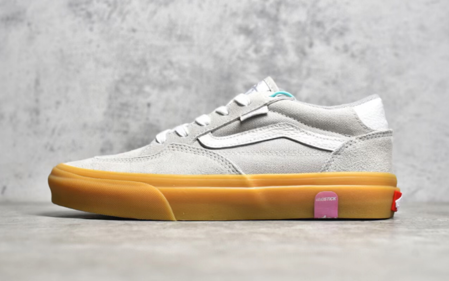 万斯 vans skate rowan pro 灰生胶复古翻毛皮滑板鞋