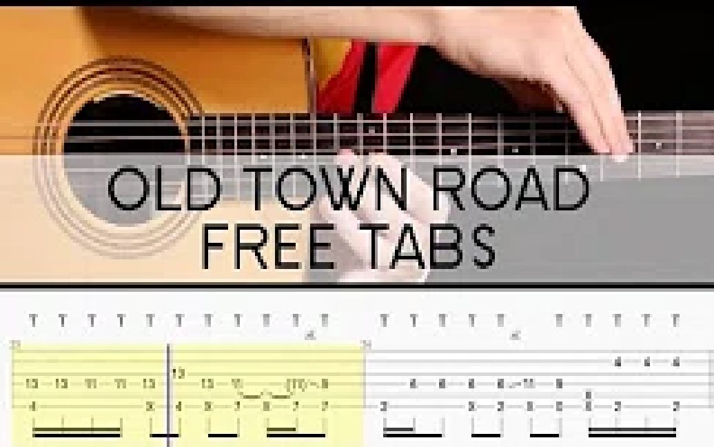 oldtownroad吉他指弹屏幕滚动谱garethevanscover