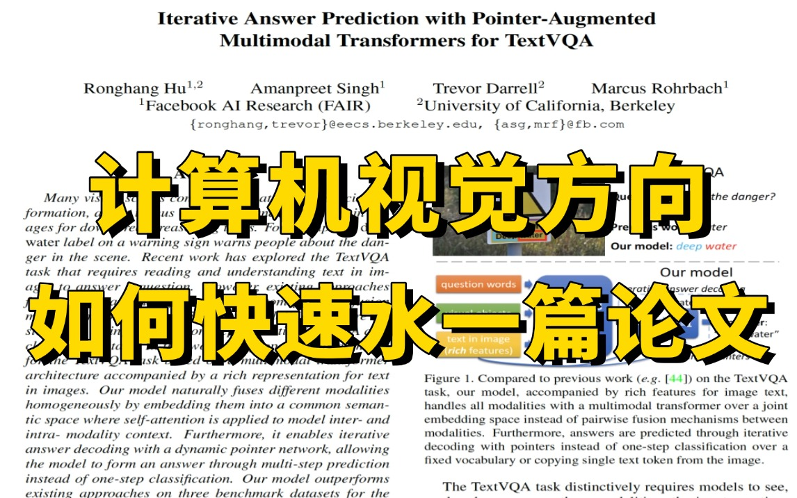 计算机视觉方向如何快速水一篇论文?从选题到实验,带你一个月搞定毕业论文!选题方向、论文创新点、实验设计、写作技巧全详解!哔哩哔哩bilibili