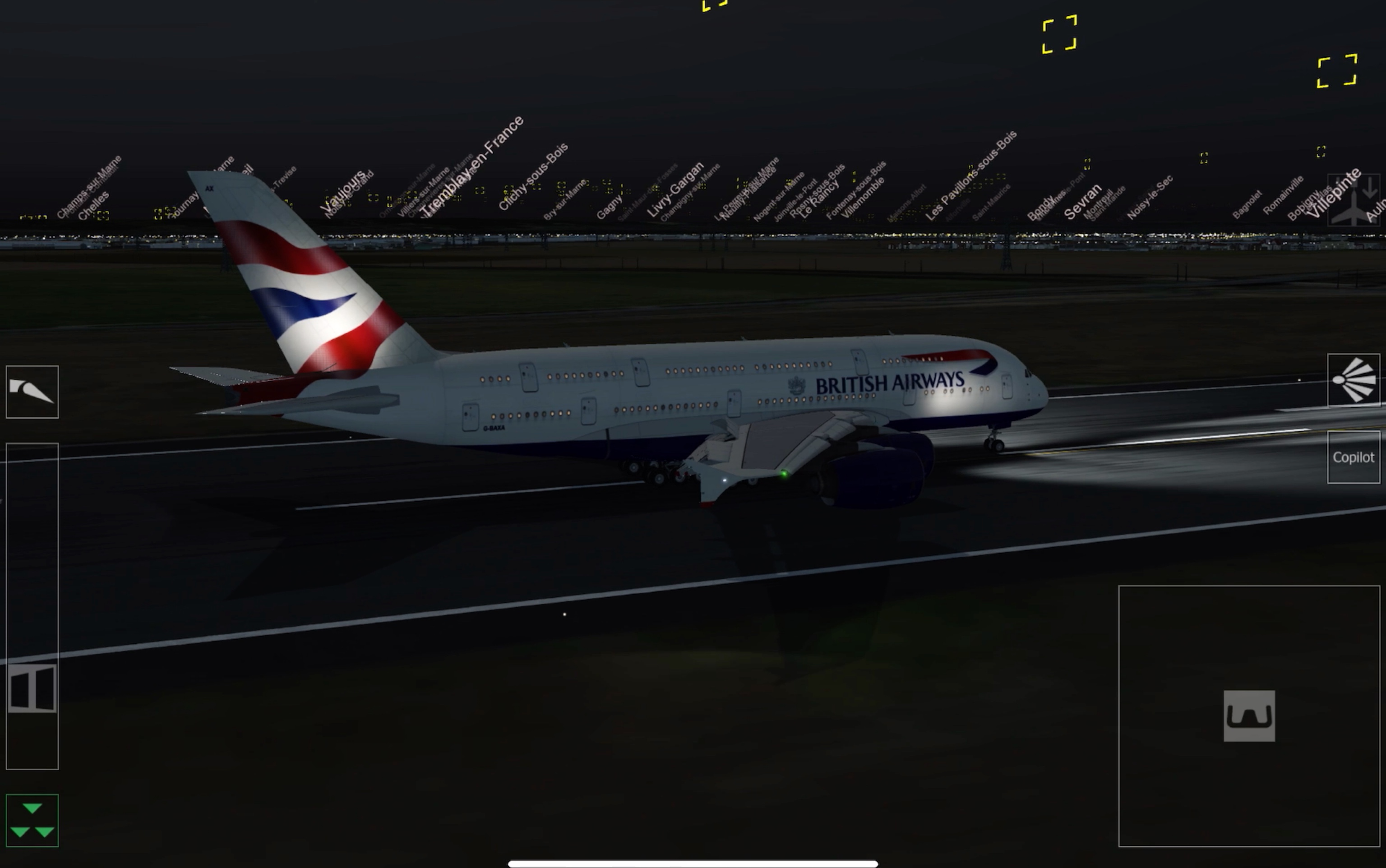 aerofly fs 法国航空空客a380降落法国巴黎