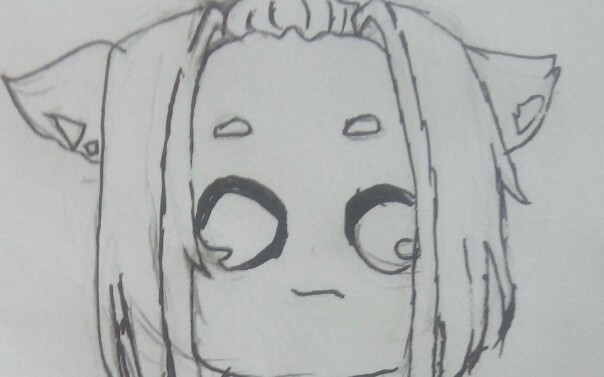 【纸绘】一只叶洛洛的线稿_哔哩哔哩_bilibili