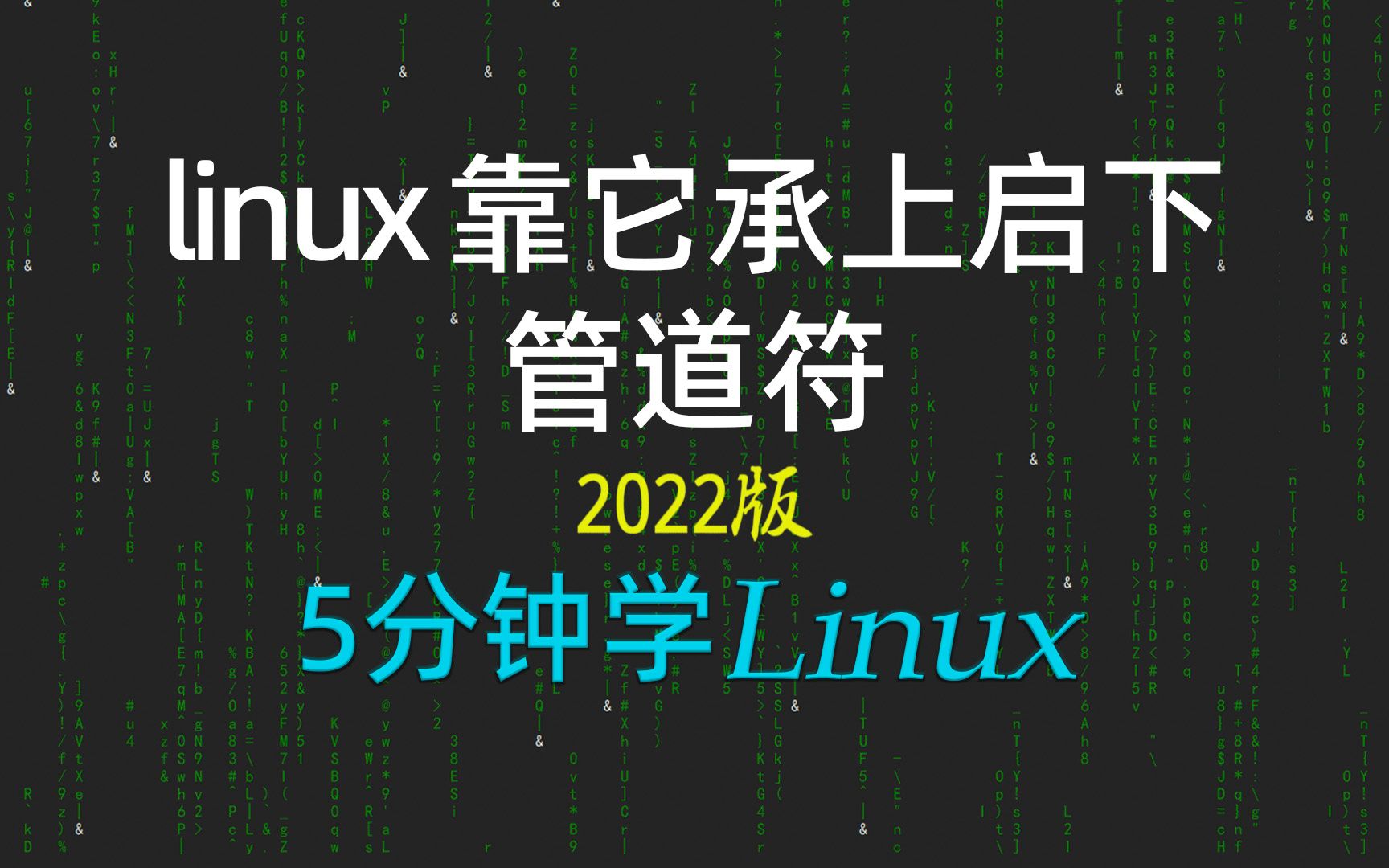 [5分钟学linux]64管道符的特点及和I/O重定向的区别2021年新linux极速入门哔哩哔哩bilibili