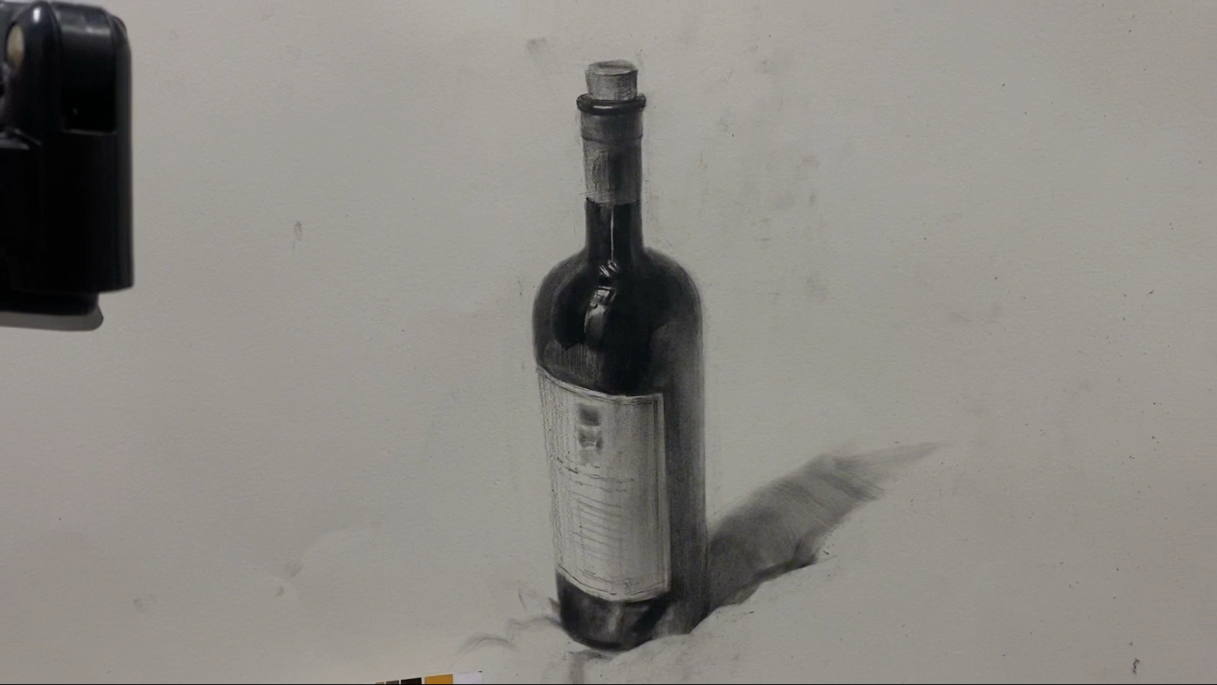 第七天(素描～红酒瓶)