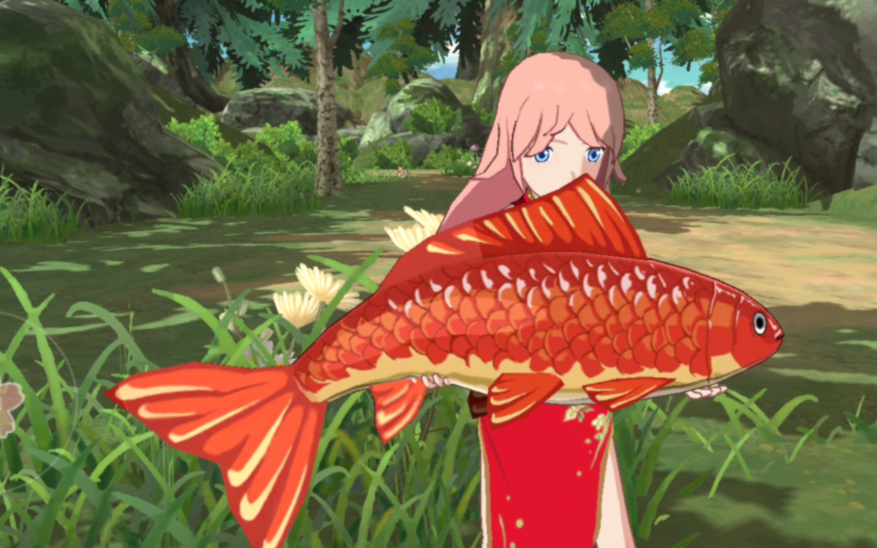 小森生活 今天钓鲤鱼王(朝晖森林左边最下面鱼点)