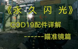 Download Video: 【使命召唤19】《永 久 闪 光》COD19配件详解------瞄准镜篇