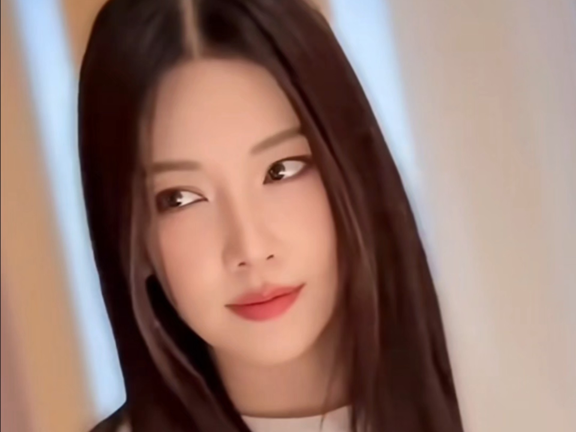 月亮姐姐超长直发,好美!