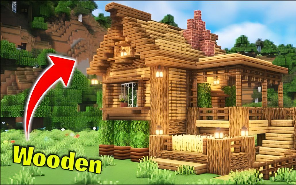 【Minecraft】漂亮的橡木小屋我的世界