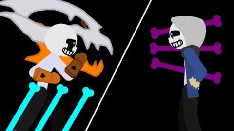 Killer Sans VS. Dust Sans part 2 by Zixy - By @zixy on Itaku