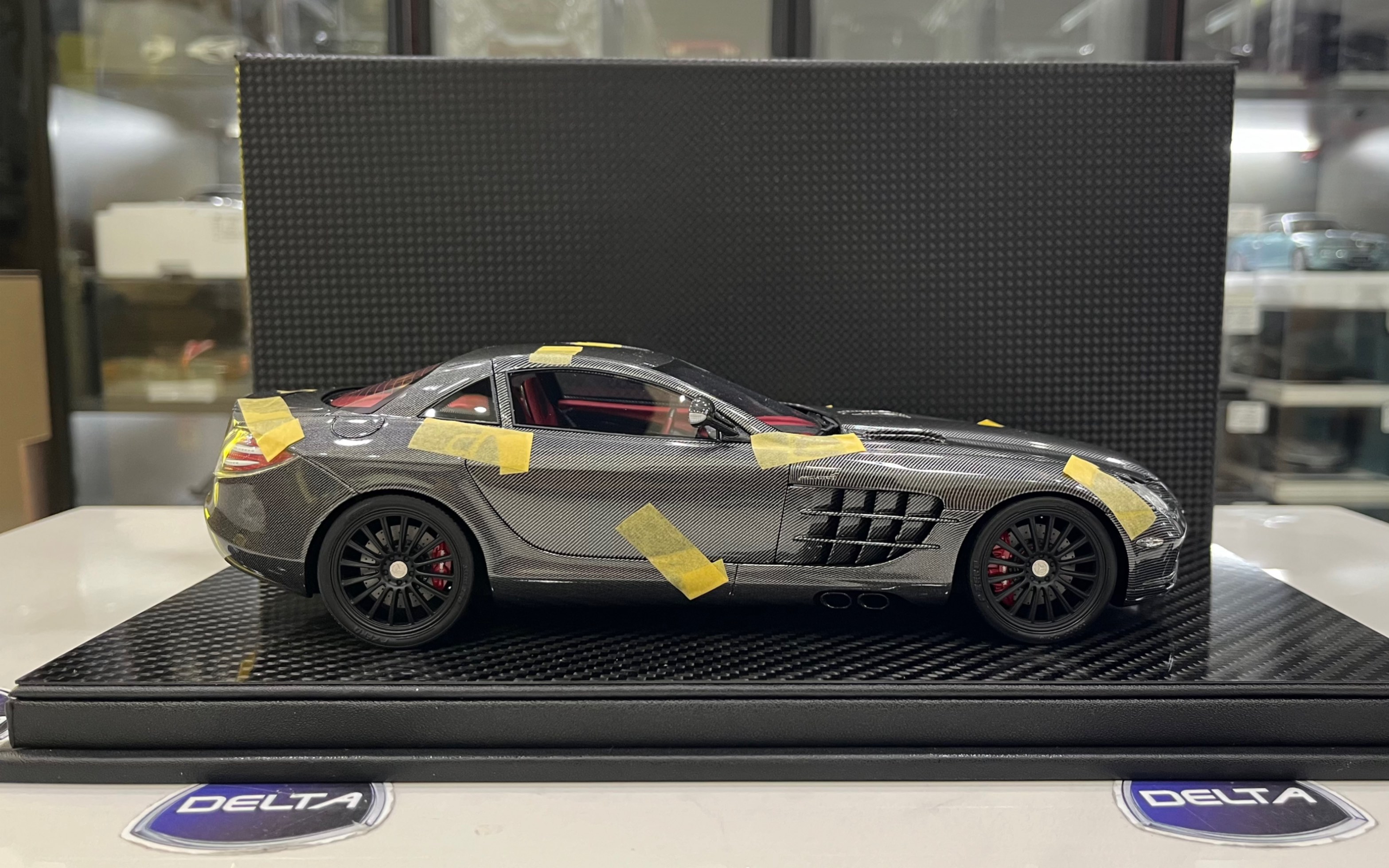 Delta汽车模型 发售价8K+的1:18 FA 奔驰SLR Mclaren 树脂全开模型半开箱哔哩哔哩bilibili