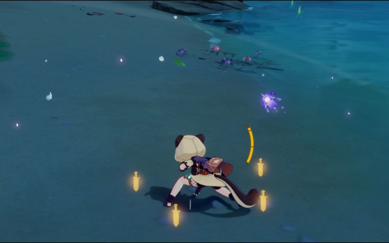 原神稻妻大炮小彩蛋炮轰螃蟹窝