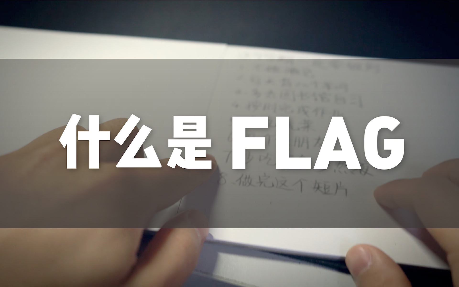 [图]《什么是FLAG？》——2018·白鹿出品